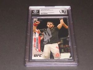 Islam Makhachev Signed 2020 Topps Card #26 UFC Team Khabib Beckett BAS COA 1A - Picture 1 of 8
