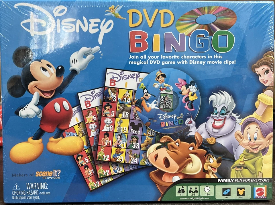 Mattel Disney DVD BINGO Game H7367
