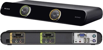 Belkin SOHO KVM Switch - 2 Ports - F1DS102Jea | VGA, USB, PS/2, Audio - Bild 1 von 4