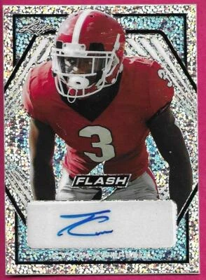 2021 Leaf Flash Football TYSON CAMPBELL #PA-TC1 Portrait Blue Autograph 31/35 - Image 1 of 2