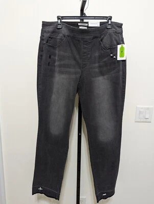 Pantalones de mezclilla para mujer Westbound Park Ave Fit negros deshilachados 16L de alto $49 Foto 1 de 4