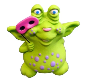 Hallmark MERRY MINIATURES Halloween Vintage MONSTER GREEN 1990 Mini Figur NEU - Bild 1 von 3