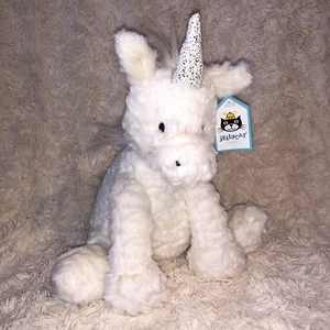 Jellycat “I Am Medium Fuddle Wuddle Unicorn” White Plush Soft Toy with Tags - Picture 1 of 16