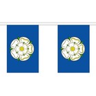 Yorkshire New Giant Huge Large Flag Bunting - 18m Metres 30 Flags - Polyester