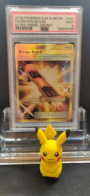 Pokemon TCG: Escape Board - Graded PSA 9 MINT  2018  Ultra Prism #167  GOLD  S/R - Image 1 of 2