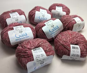 8 Matched Skeins Berroco Gaia 70% Cotton/ 30% Poly Recycled Fiber 50g/ 140yd DS - Picture 1 of 2