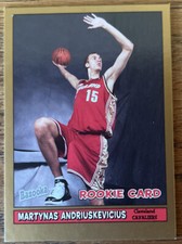 2005 Bazooka Gold Martynas Andriuskevicius Basketball Card #208