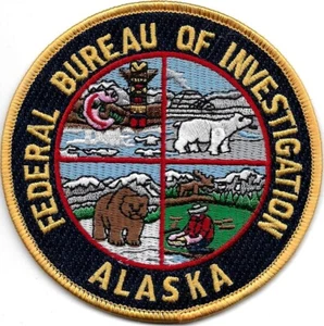 FBI - ALASKA - Police Patch USA Polizei Abzeichen Anchorage SWAT SEK Eisbär... - Bild 1 von 1