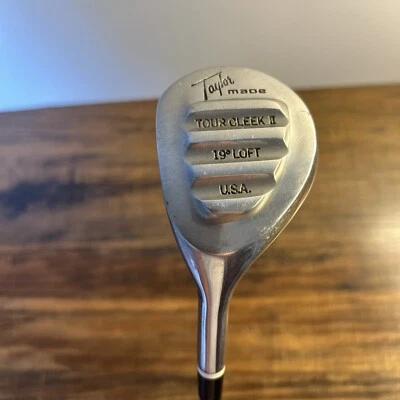 Винтажная клюшка для гольфа Taylor Made Tour Cleek 19 градусов лофт металлвуд 42 дюйма левая - Изображение 1 из 4