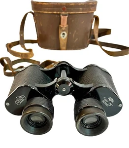 Vtg TOC Liner 6x30 Binoculars no 2001 Occupied Japan Leather Case - Picture 1 of 12