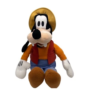 Disney Goofy Dog Plush Disney World Land Parks 20 Inch Jeans Red Vest Hat - Picture 1 of 4