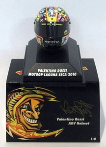 Minichamps 1/8 Scale 398 100096 - AGV Helmet Moto GP Laguna Seca 2010 V. Rossi - Picture 1 of 1