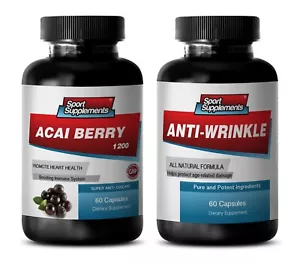 metabolism for men - ACAI BERRY – ANTI-WRINKLE COMBO 2B - grape seed capsules - Picture 1 of 12