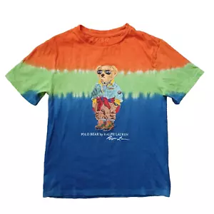 Polo Ralph Lauren Polo Bear T Shirt Youth Medium 10 12 Multicolor Short Sleeve - Picture 1 of 14