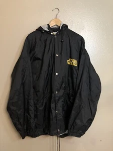 Vintage Star Wars Trilogy 96 Rain Coat Official Parka Jacket W/ Hood Size Large - Picture 1 of 7