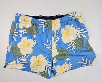 Lands' End Men's XXL Swimsuit Boardshorts Trunks Hawaiian Tropical Floral  Beach - Image 1 of 4