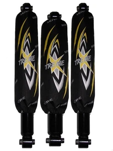 Shock Cover pour Suzuki LTZ 400 ou DVX 400 , 3 Couvre Amortisseur Xtreme Jaune - Picture 1 of 3