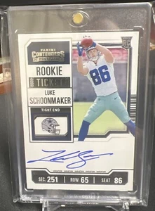 2023 Panini Contenders - Rookie Ticket RPS #123 Luke Schoonmaker (AU, RC) - Picture 1 of 2