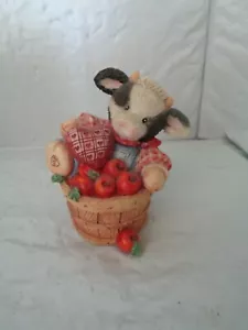 1994 Mary's Moo Moos - "I Love You A Bushel and A Peck"" Figura de vaca # 104264 - Imagen 1 de 3