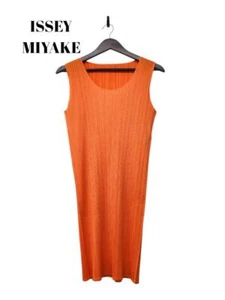 Pleats please Issey Miyake dress Orange size 4 - Picture 1 of 5