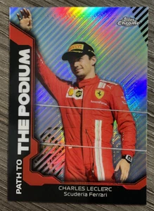 2021 Topps Chrome Formula 1 Path To The Podium Ferrari Charles Leclerc #PTP-CL - Picture 1 of 2