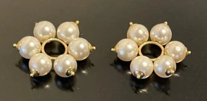 Potenciadores de pendientes de perlas naturales de oro amarillo macizo de 14K - Imagen 1 de 4