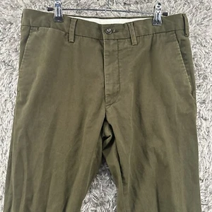 Polo Ralph Lauren Pantalone Chino Uomo 31x32 (Adatto 31x30) Verde Oliva Elasticizzato Slim - Foto 1 di 11