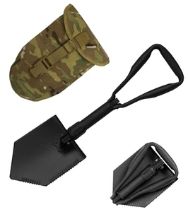 Military Style Entrenching Tool (E-Tool) | Folding Shovel | OCP Cover Included - Picture 1 of 6