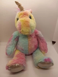 Leader Light Vibrating Unicorn Plush Pastel Rainbow Colors 15" ~ GUC - Picture 1 of 7