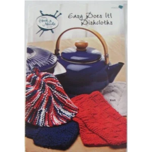 Hook & Needle Easy Does It Dishcloths Instruction Brochure Crochet Knit 7 Pages - Picture 1 of 2