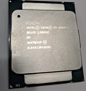 SR1XP INTEL XEON E5-2680V3 2,50 GHZ 30M 12 KERNE 9,6 GT/s 120W PROZESSOR - Bild 1 von 1