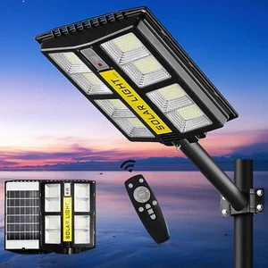 100000LM Outdoor Solar Powered LED Light Motion Sensor Street Lights Flood Lamp - Picture 1 of 10