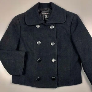 Chaqueta New York & Company Mujer Pequeña Texturizada Doble Pecho Blazer Recortado - Imagen 1 de 10