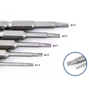 5PCS Magnetic Steel Triangle Head Screwdriver Bit 50mm S2 Steel 1/4 Hex Shank AU - Picture 1 of 7