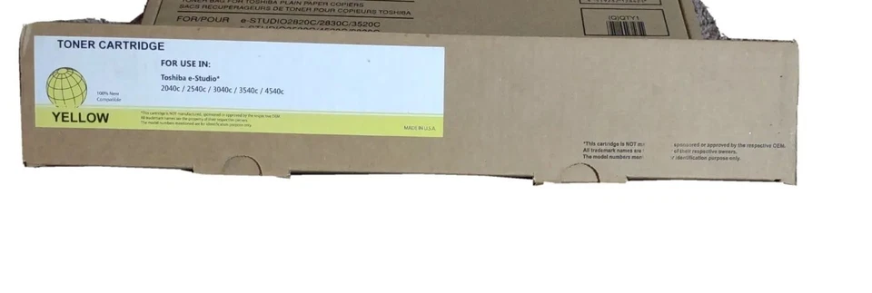 For Toshiba E STUDIO 4540C 3540C 3040C 2540C 2040C Yellow Toner T-FC25-Y TFC25Y - Image 1 of 1