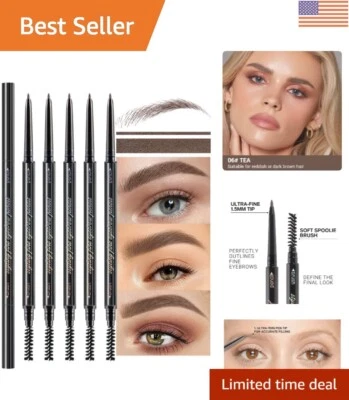 Lápices de cejas mecánicos ultrafinos - Paquete de 5, resistentes a las manchas y listos para viajar Foto 1 de 4