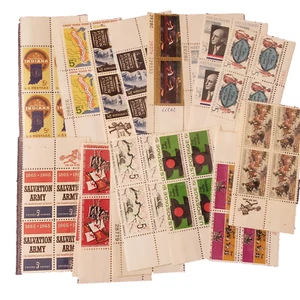 US STAMPS PLATE 16 BLOCKS *FANTASTIC* Collection of 12 Different 5 Cent Mint NH - Picture 1 of 4