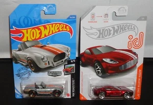 2020 Hot Wheels ID Aston Martin One-77 and 2020 Shelby Cobra 427 S/C Nice! - Picture 1 of 11