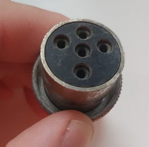 WW2 EE. UU. EJÉRCITO AIR CORPS SCR274N JUEGO DE COMANDO ARC5 CONECTOR ENCHUFE HEMBRA 5 VÍAS - Imagen 1 de 3