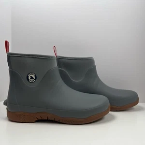 RUGGED SHARK Mens Mid Height Fishing Deck Boot Waterproof SZ 13 M Gray New w/Box - Picture 1 of 14