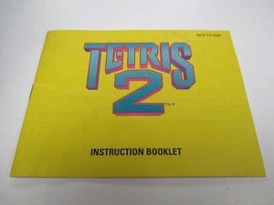 Tetris 2 Nintendo NES Instruction Manual Booklet Only - Foto 1 di 2