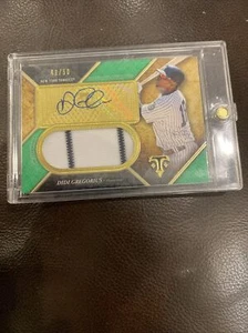 Didi Gregorius 2017 Topps triple threads Yankees game-used Jersey auto 46/50 - Picture 1 of 2