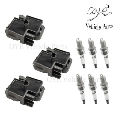Bobina de encendido 3 piezas y bujía 6 piezas para Chrysler Crossfire 2004-2008 3,2 L V6 Foto 1 de 4