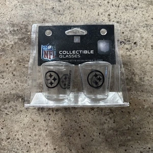 Vasos de chupito coleccionables Pittsburgh Steelers Gameday 1,75 oz 2 piezas - Imagen 1 de 3