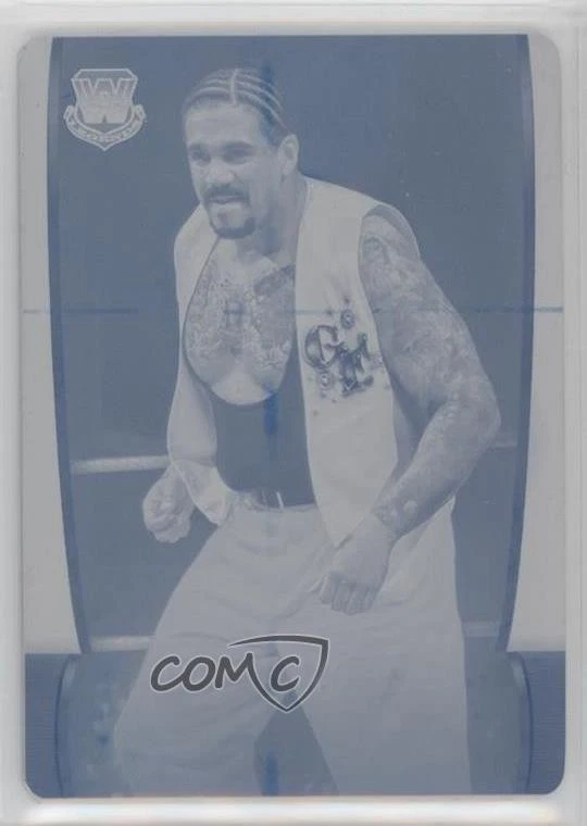 2021 Topps WWE Undisputed Printing Plate Cyan 1/1 The Godfather #70 7m3 - Image 1 of 3