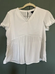 Art Class girl White V-Neck blouse 10/12 - Picture 1 of 4