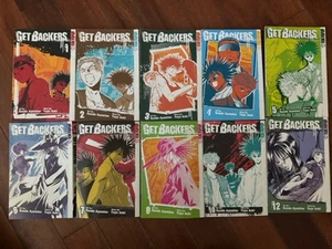 GET BACKERS Manga 1-8, 10, 12 Tokyo Pop Anime Yuya Aoki Randi Ayamine Lotto Set - Foto 1 di 22