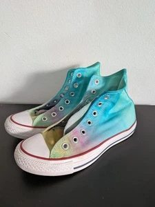 Converse Chuck Taylor All Star High Top Sneakers Tie Dye Psychedelic W7 Or M5 - Picture 1 of 12