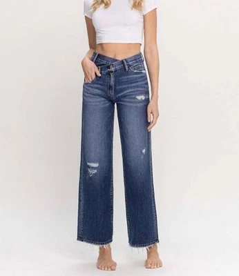 Vervet By Flying Monkey Olivia Relaxed Straight Denim Jeans Size 29 - Image 1 of 3