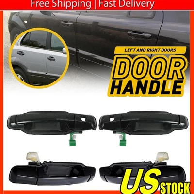 Rear Front Left Right Exterior Door Handle For 2003-2009 Kia Sorento Black - Image 1 of 4